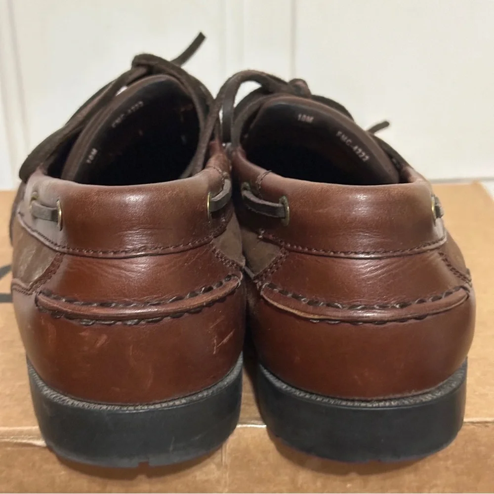 Freeman Men’s 10M Morgan Boat Slip On Leather Shoes - Brown FMC-4222 New W/O Box